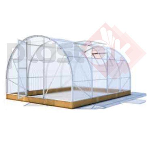Каркас алюминиевой арочной теплицы 5х4х2 м.