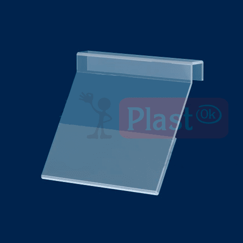 Наклонный полочный ценник 100х80