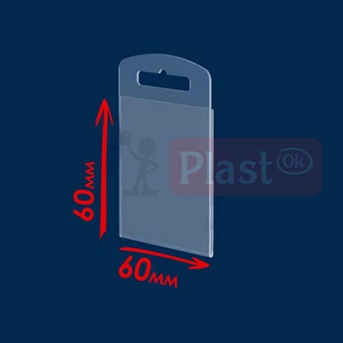 Держатель ценника под еврокрючек 60x60